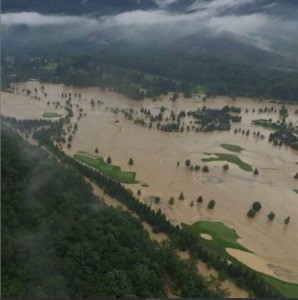 15-17 ecobunker Greenbrier aerial flood view