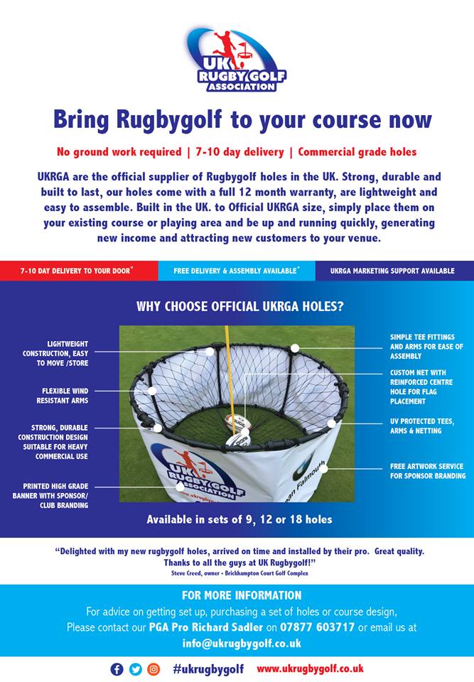Will you be working on ‘Rugby Golf’ at your course?