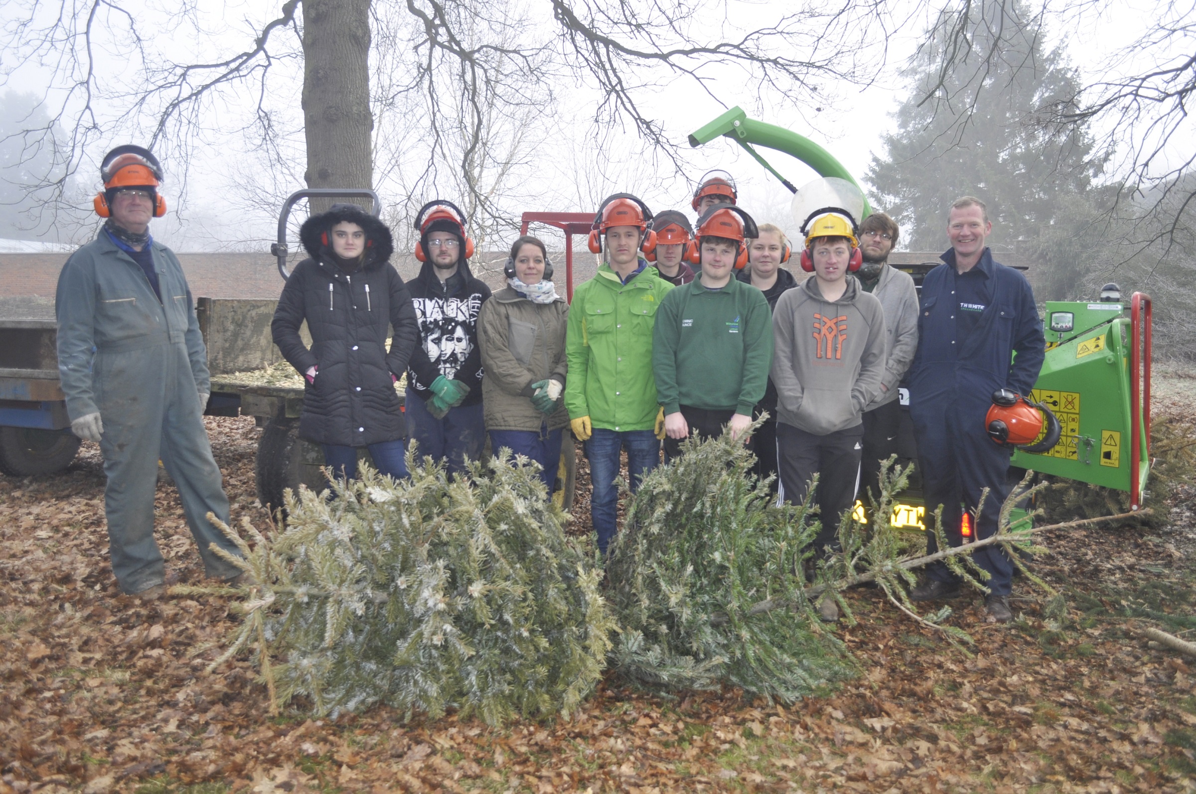 Woodchipping scheme raises £6k for care charity