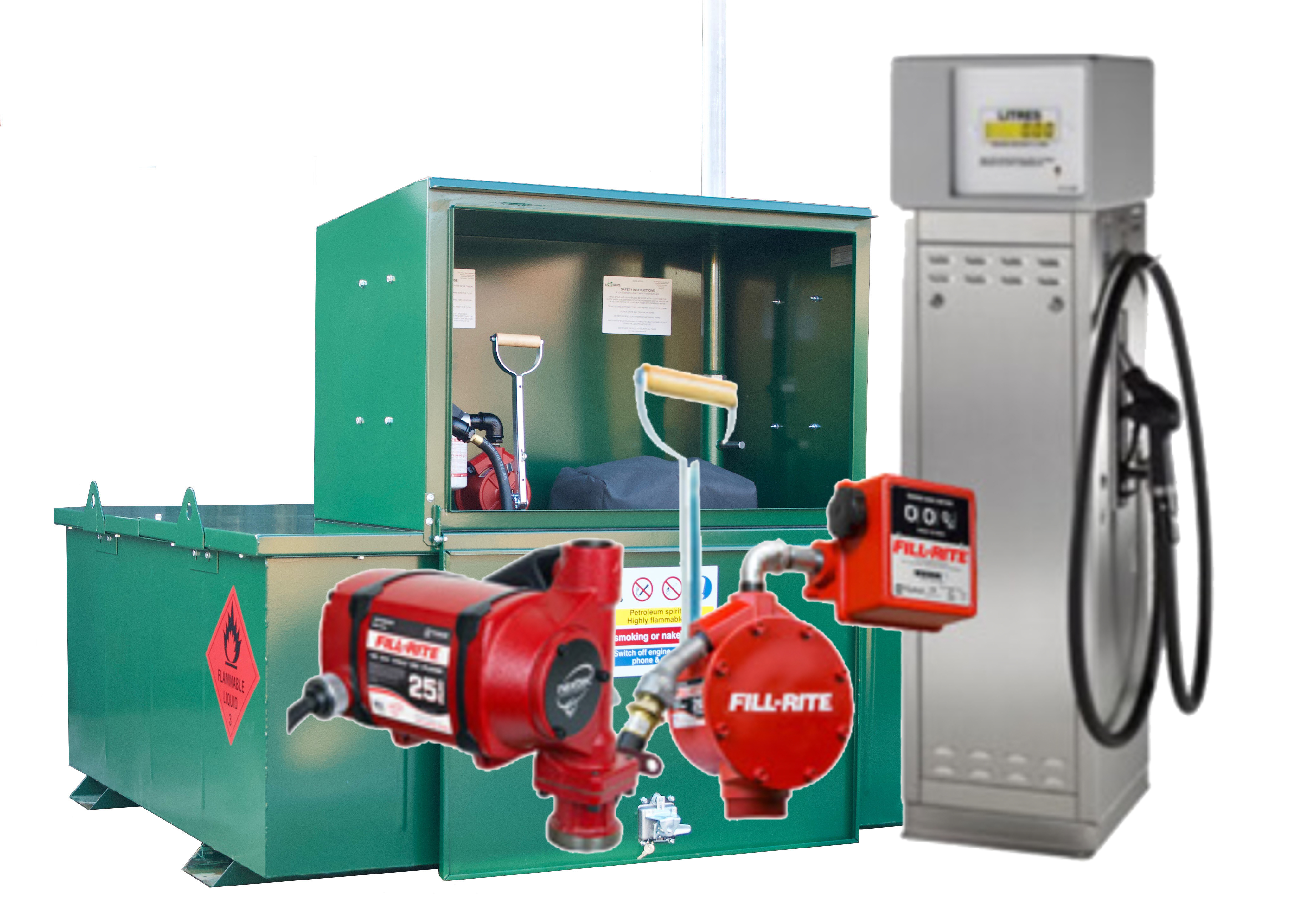 What pump is best for dispensing for petrol?