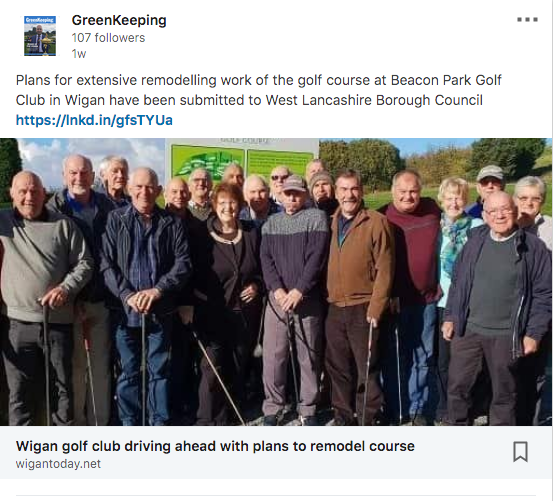 Beacon Park GC to remodel its course