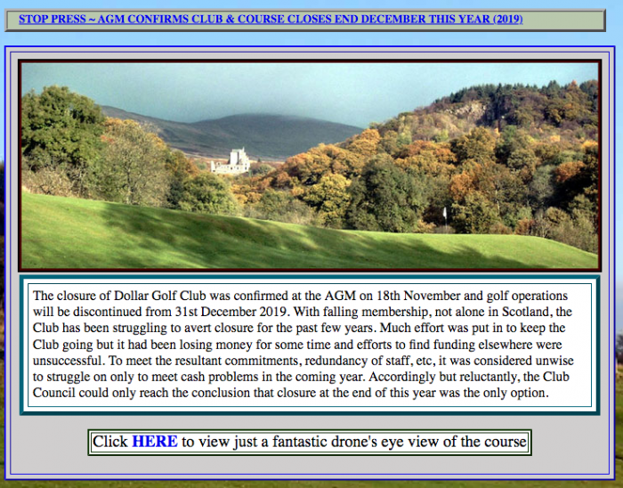 Three more golf clubs to close down