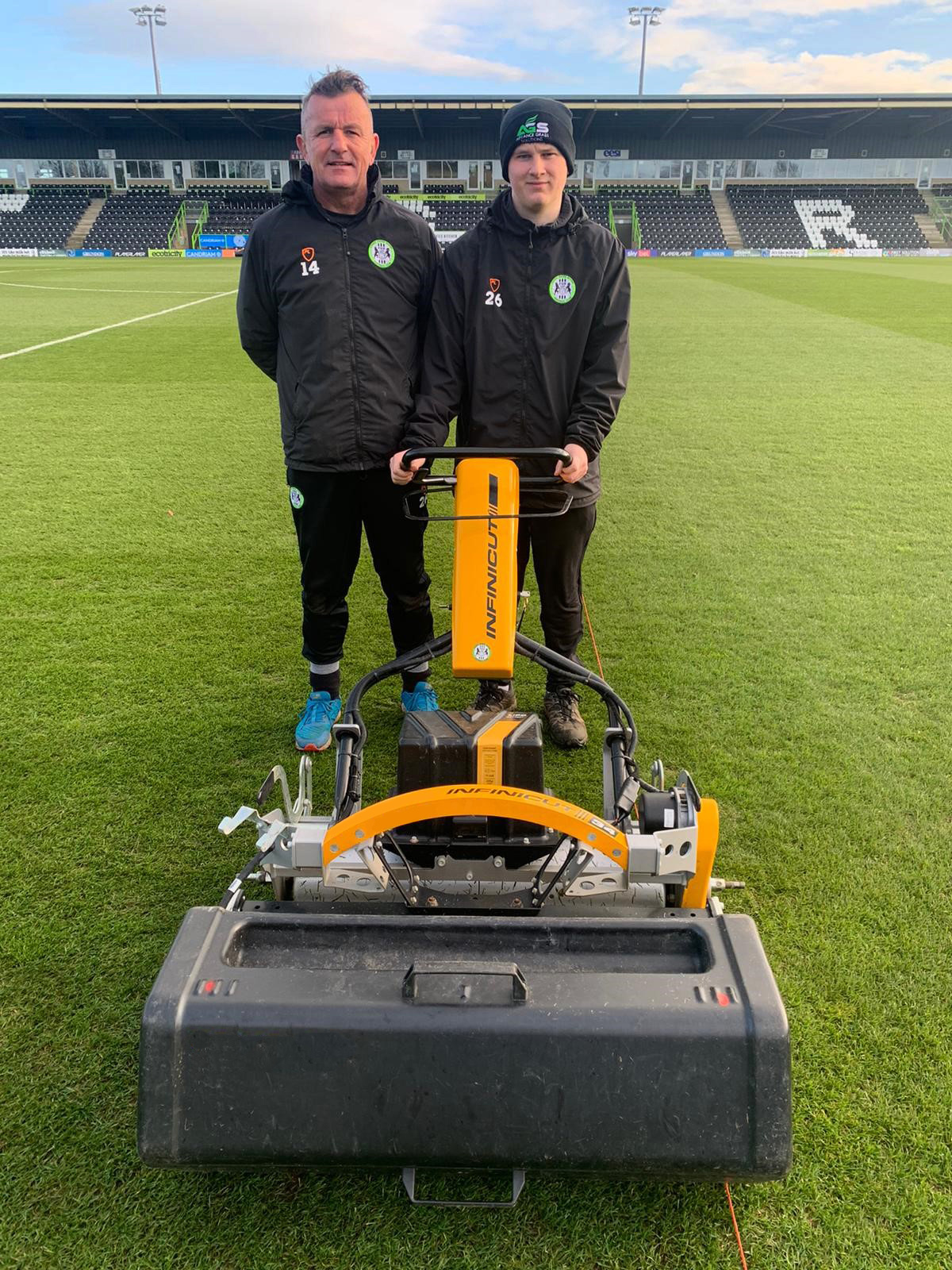 Forest Green Rovers extend partnership with INFINICUT® in the drive to eliminate petrol