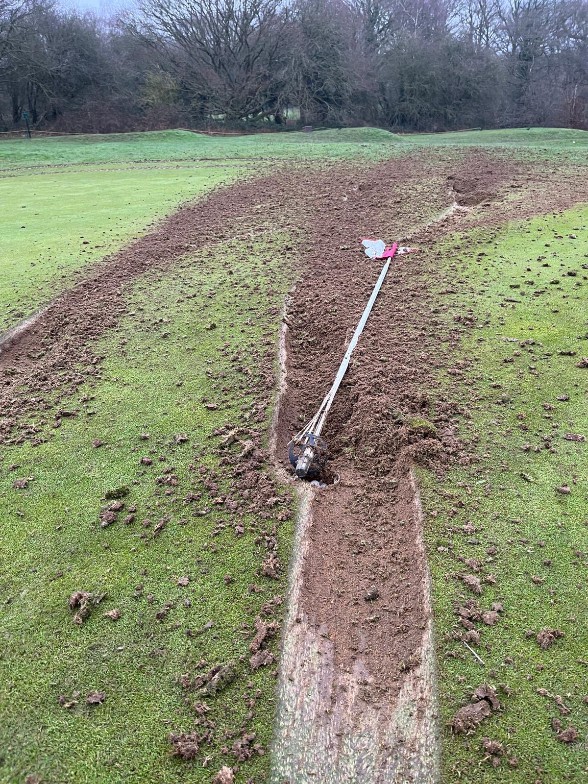 ‘Shocking’ damage to course carried out by vandals
