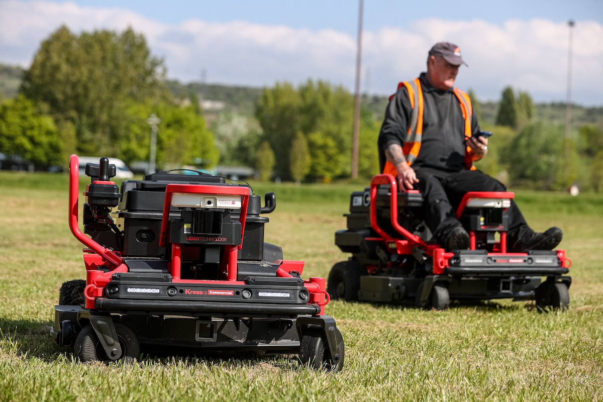 These are autonomous mowers