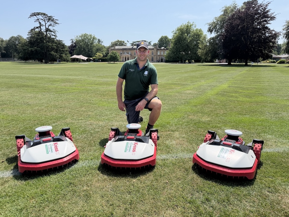 How Kress robotic mowers save Farleigh School ten hours a week